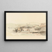 Landschaft mit Brunnen - Johann Ludwig Aberli — gerahmtes Bild an der Wand