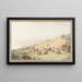 Vue de Lausanne - Johann Ludwig Aberli — gerahmtes Bild an der Wand