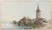 Ansicht des Château d'Ouchy bei Lausanne - Johann Ludwig Aberli — Ansicht des Kunstwerks