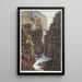 Der Brücke in der Mitte der Via Mala - Johann Ludwig Bleuler — gerahmtes Bild an der Wand