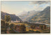 Ansicht von Ilanz, erste Stadt am Ufer des oberen Rheins - Johann Ludwig Bleuler — Ansicht des Kunstwerks
