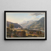 Ansicht von Ilanz, erste Stadt am Ufer des oberen Rheins - Johann Ludwig Bleuler — gerahmtes Bild an der Wand