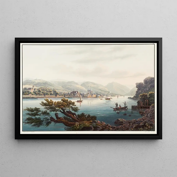 Johann Ludwig Bleuler - Vue de Boppart et du chateau de lEmpereur.webp