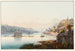 Vue de Caub du Pfalz des ruines de Schoenberg et Gutenfels - Johann Ludwig Bleuler — Ansicht des Kunstwerks