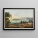 Ansicht der Insel Mainau im Bodensee - Johann Ludwig Bleuler — gerahmtes Bild an der Wand