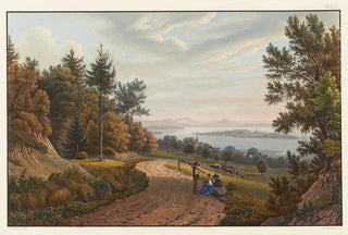 Johann Ludwig Bleuler - Vue de lJsle de Reichenau dans le lac de Constance.webp