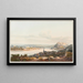 Ansicht der Stadt Koblenz und der Ehrenbreitstein-Festung - Johann Ludwig Bleuler — gerahmtes Bild an der Wand