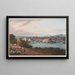 Ansicht der Stadt Rheinfelden im Kanton Aargau - Johann Ludwig Bleuler — gerahmtes Bild an der Wand