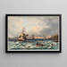 Vue de la ville de Rotterdam - Johann Ludwig Bleuler — gerahmtes Bild an der Wand