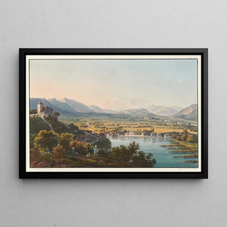 Johann Ludwig Bleuler - Vue du chateau de Werdenberg et du val du Rhin.webp