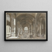 Ansicht des Chorgestühls und des Chores einer gotischen Kirche mit drei Schiffen - Johann Ludwig Ernst Morgenstern — gerahmtes Bild an der Wand