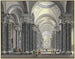 Ansicht des Inneren einer barocken Kirche mit schwarzen Marmorsäulen und Szenenfiguren in Kostümen des 17. Jahrhunderts 1790 - Johann Ludwig Ernst Morgenstern — Ansicht des Kunstwerks