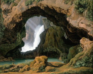 Johann Martin von Rohden - The Grotto of Neptune in Tivoli.webp