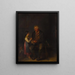 Der Großvater - Johann Matthias Ranftl — gerahmtes Bild an der Wand