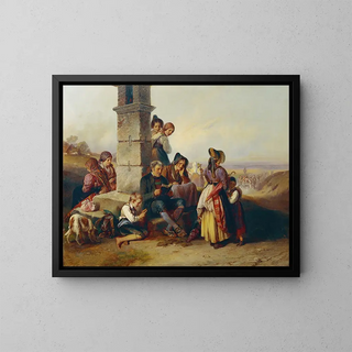Johann Matthias Ranftl - Die Rast der Wallfahrer.webp