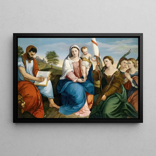 Johann Matthias Ranftl - Madonna mit Kind und Heiligen.webp