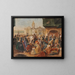 Studie für den Hauptplatz von Lima - Johann Moritz Rugendas — gerahmtes Bild an der Wand