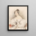 Portrait einer jungen Frau - Johann Nepomuk Ender — gerahmtes Bild an der Wand