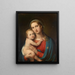 Jungfrau mit Kind - Johann Nepomuk Ender — gerahmtes Bild an der Wand