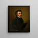 Johann Nepomuk Ender Selbstporträt - Johann Nepomuk Ender — gerahmtes Bild an der Wand