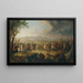 L'empereur Leopold I. und König Jan III Sobieski vor Wien - Johann Nepomuk Hoechle — gerahmtes Bild an der Wand