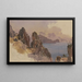 Côte rocheuse du sud de l'Italie - Johann Nepomuk Rauch — gerahmtes Bild an der Wand