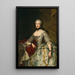 Portrait der Kaiserin Maria Ludovica Großherzogin von Toskana Infantin von Spanien - Johann Nepomuk Steiner — gerahmtes Bild an der Wand