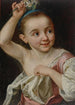 Junge Frau mit einer Blume - Johann Nikolaus Grooth — Ansicht des Kunstwerks