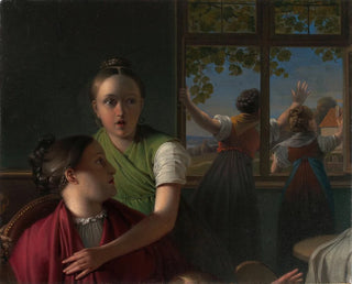 Johann Peter Krafft - Vier Mdchen in einem Zimmer.webp