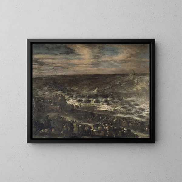 Die Schlacht bei Lund - Johann Philip Lemke — gerahmtes Bild an der Wand