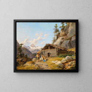Johann Philipp Heinel - On the Alpine Pastures.webp