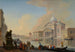Venedig Eine Caprice-Ansicht des Großen Kanals zur Punta della Dogana - Johann Richter — Ansicht des Kunstwerks