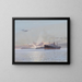 Dampfboot im Einlaufen - Johann Seitz — gerahmtes Bild an der Wand