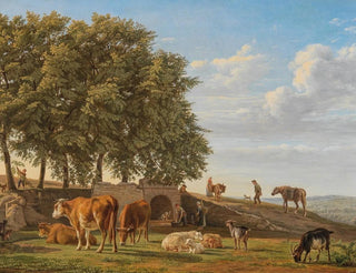 Johann Ulrich Burri - A Pasture with Washerwomen.webp
