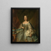 Portrait von Anne von Hannover, königliche Prinzessin und Prinzessin von Oranien, Gemahlin von Prinz Wilhelm IV - Johann Valentin Tischbein — gerahmtes Bild an der Wand