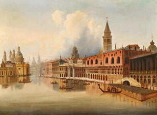 Eine venezianische Szene - Johann Wilhelm Jankowsky — Ansicht des Kunstwerks