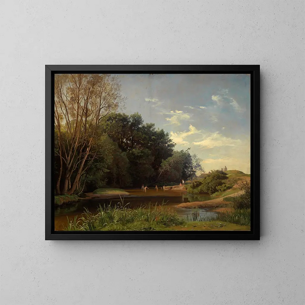 Sur l'Alb III - Johann Wilhelm Schirmer — gerahmtes Bild an der Wand