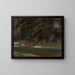 Fluss mit felsigem Ufer - Johann Wilhelm Schirmer — gerahmtes Bild an der Wand