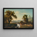 Italienische Landschaft mit Hirten - Johann Wilhelm Schirmer — gerahmtes Bild an der Wand