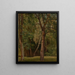 Laubwald mit Kastanien und Birken - Johann Wilhelm Schirmer — gerahmtes Bild an der Wand