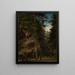 Klarer Wald in der Kiefernmischung - Johann Wilhelm Schirmer — gerahmtes Bild an der Wand