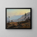 Schweizer Alpenlandschaft mit Fluss und See - Johann Wilhelm Schirmer — gerahmtes Bild an der Wand