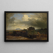 Sturm in der römischen Landschaft - Johann Wilhelm Schirmer — gerahmtes Bild an der Wand