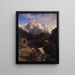 Le Wetterhorn - Johann Wilhelm Schirmer — gerahmtes Bild an der Wand