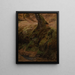 Remblai forestier avec tronc d'arbre - Johann Wilhelm Schirmer — gerahmtes Bild an der Wand