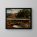 Ufer des Waldes mit Teich im Vordergrund - Johann Wilhelm Schirmer — gerahmtes Bild an der Wand