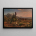 Zypresse im Park der Villa d'Este bei Tivoli - Johann Wilhelm Schirmer — gerahmtes Bild an der Wand