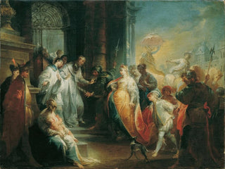 Johann Wolfgang Baumgartner - Die Zurckweisung der Kaiserin Eudoxia durch den heiligen Johannes Chrysostomus.webp