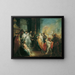Der Abweisung der Kaiserin Eudoxie durch den heiligen Johannes Chrysostomos - Johann Wolfgang Baumgartner — gerahmtes Bild an der Wand