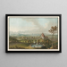 Allgemeine Ansicht der Alpen und Gletscher vom Schloss Worb - Johann Wolfgang Kleemann — gerahmtes Bild an der Wand